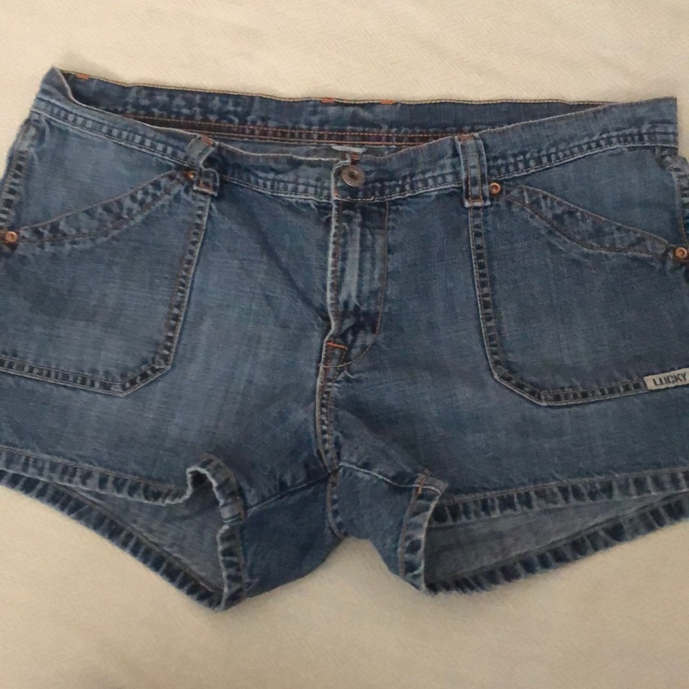 Denim shorts